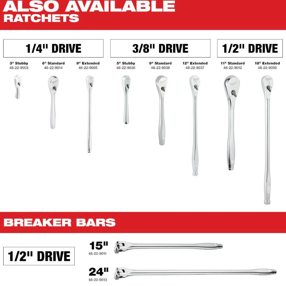 Milwaukee 13 Piece 1/4