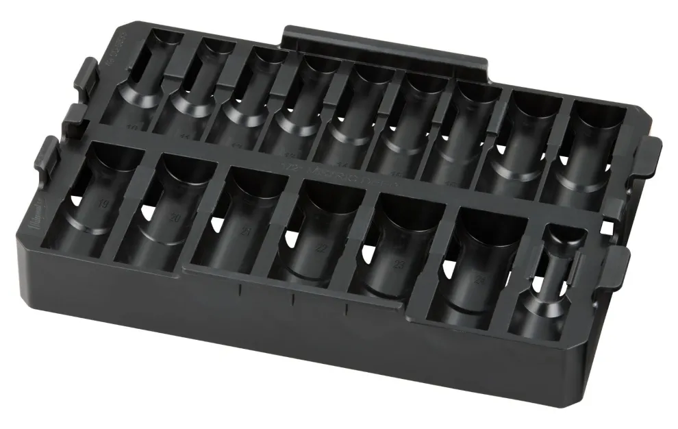 Milwaukee 16 Piece Impact Socket 1/2" Drive Metric Deep Socket Tray (Tray Only) 49-66-6833
