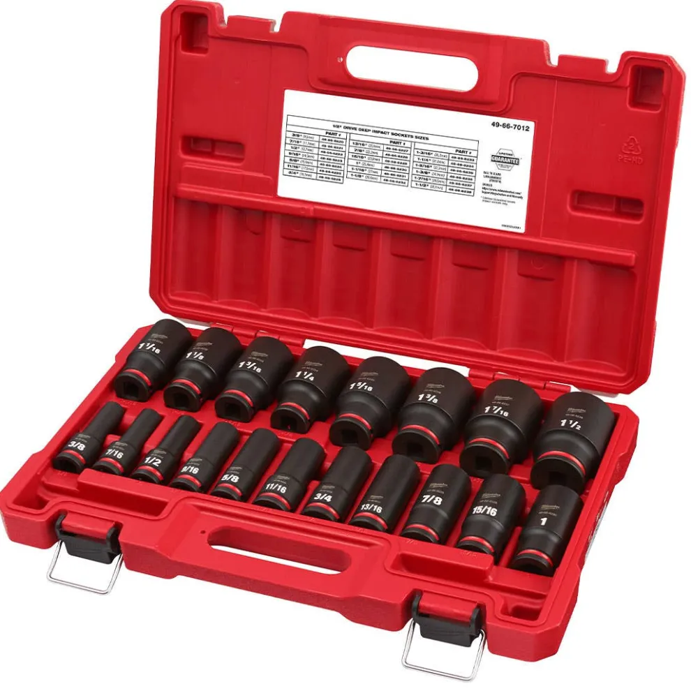 Milwaukee 19 Piece SHOCKWAVE Impact Duty 1/2