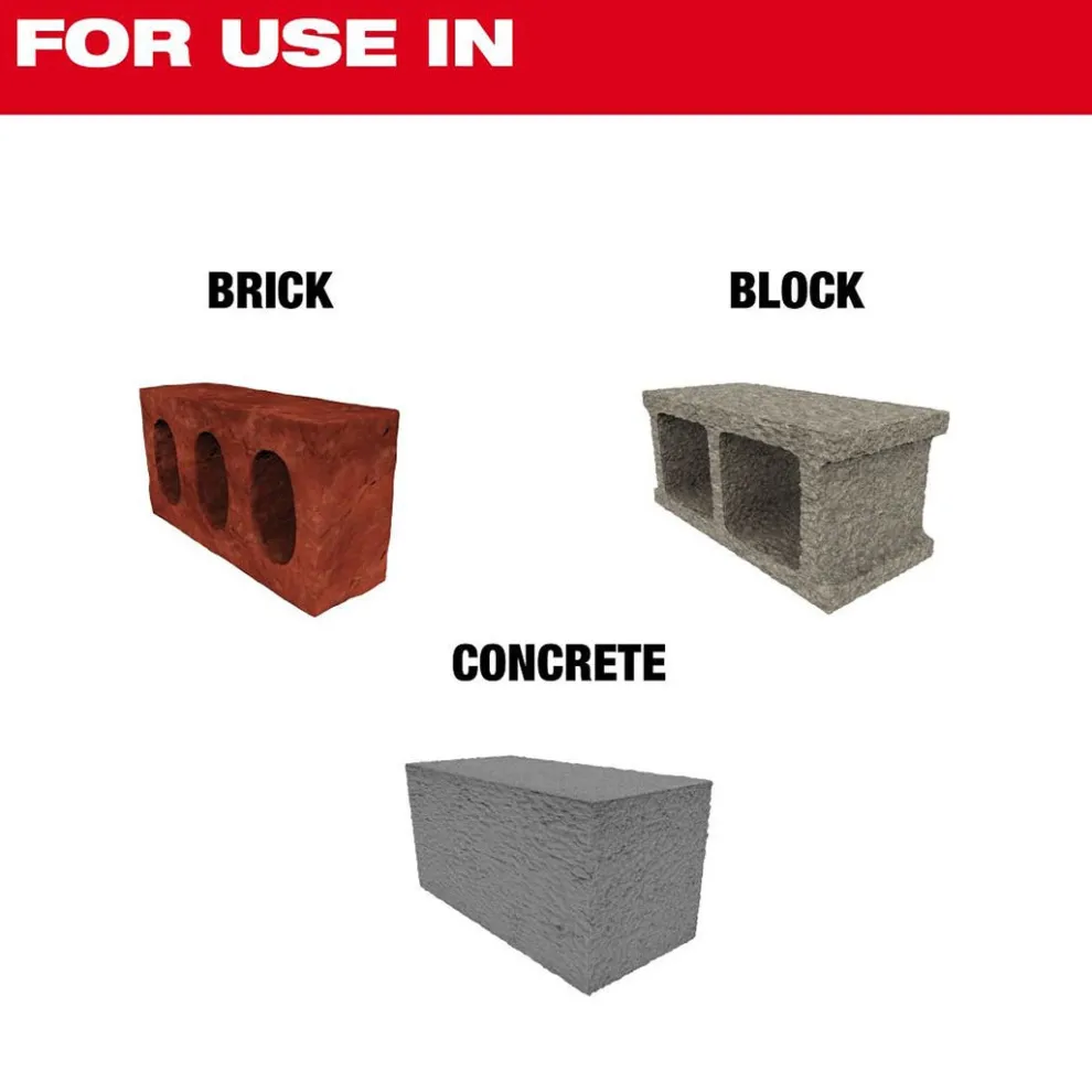 Milwaukee 6 Piece SDS PLUS MX4 4-Cutter & Chisel Kit for PACKOUT 48-20-7662