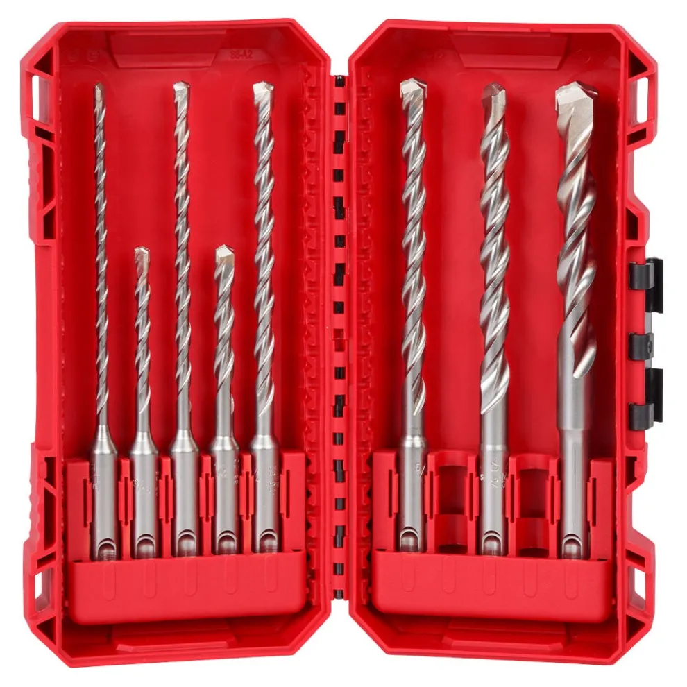 Milwaukee 8 Piece SDS PLUS M/2 2-Cutter Drill Bit Kit for PACKOUT 48-20-7673