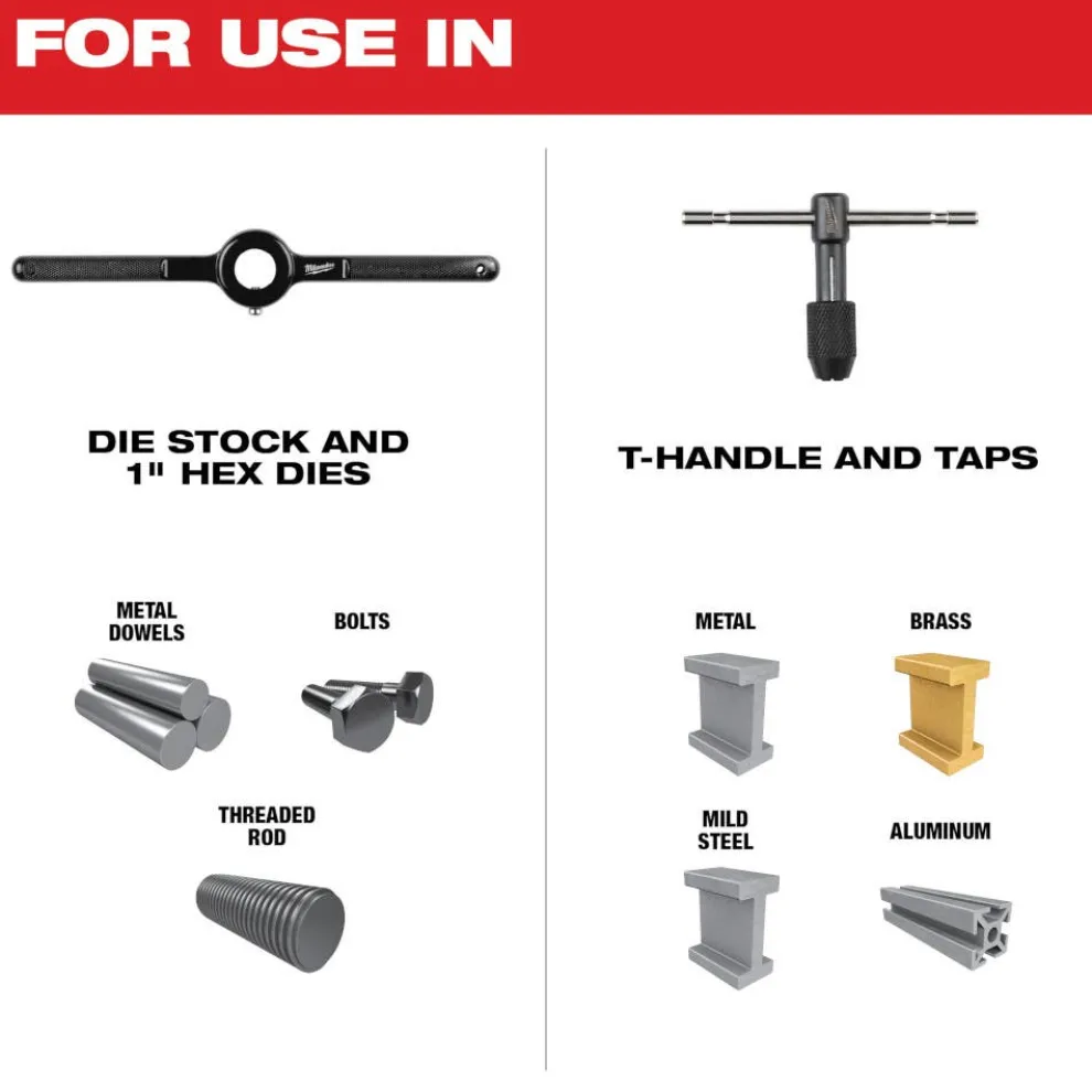 Milwaukee 17 Piece SAE Tap and Die Set 49-22-5600