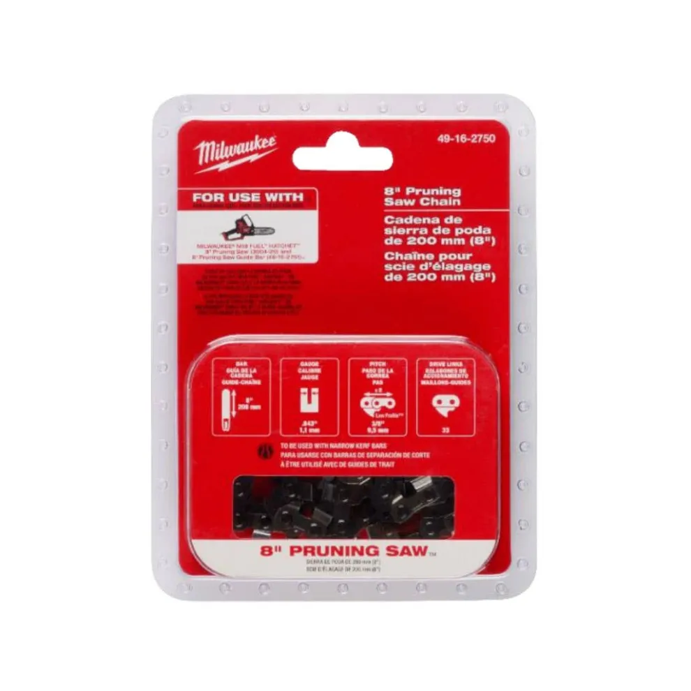Milwaukee 8" Pruning Saw Chain 49-16-2750