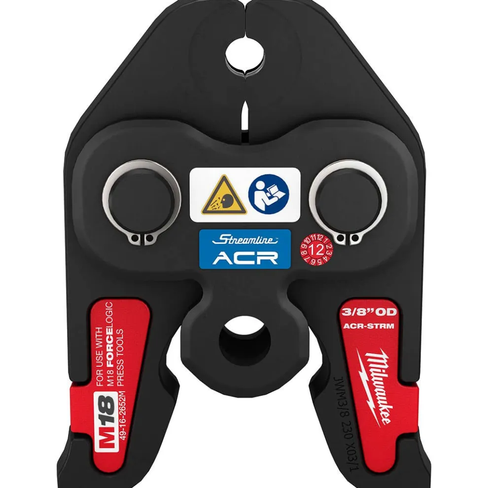 Milwaukee 3/8" Streamline ACR Press Jaw For M18 Force Logic Press Tools 49-16-2652M