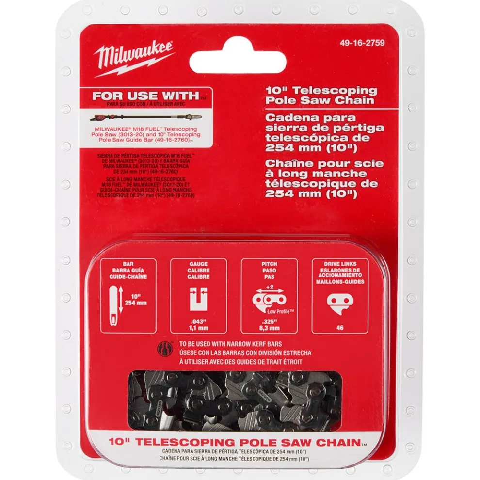 Milwaukee 10" Telescoping Pole Saw Chain 49-16-2759