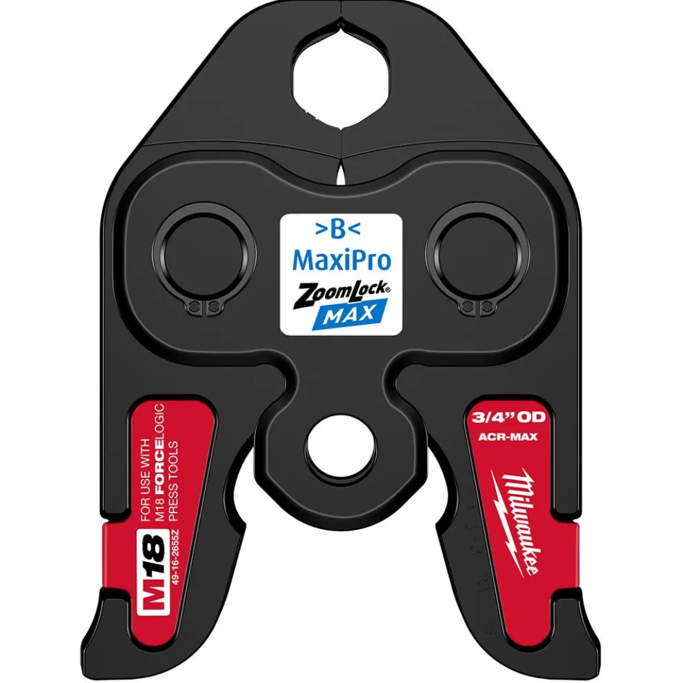 Milwaukee 3/4" ZoomLock MAX Press Jaw for M18 FORCE LOGIC Press Tools 49-16-2655Z