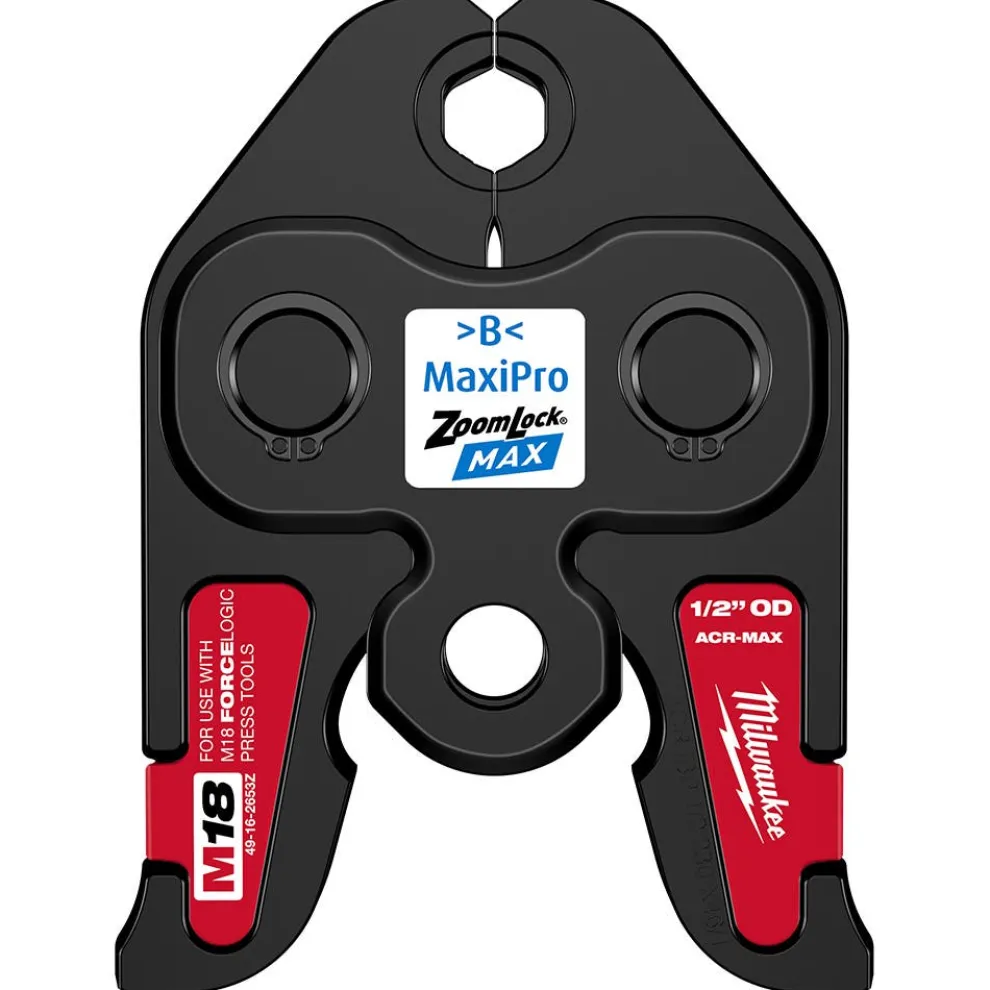Milwaukee 1/2" ZoomLock MAX Press Jaw for M18 FORCE LOGIC Press Tools 49-16-2653Z