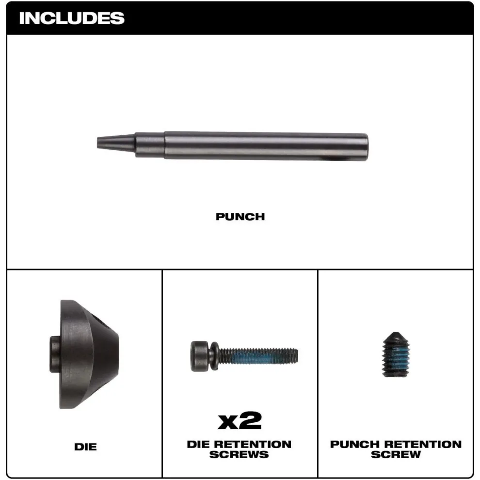 Milwaukee M12 FUEL 16 Ga Nibbler Punch & Die Set 48-44-0272