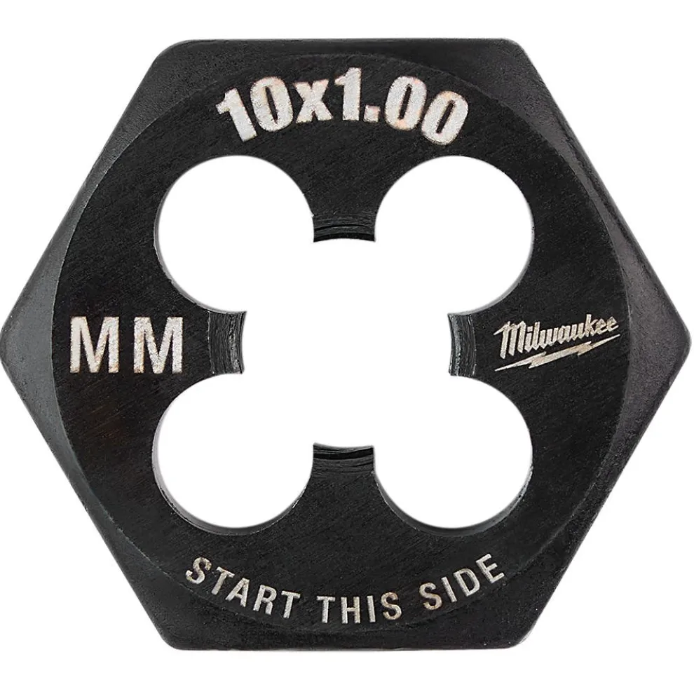 Milwaukee M10-1.00 mm 1-Inch Hex Threading Die 49-57-5354