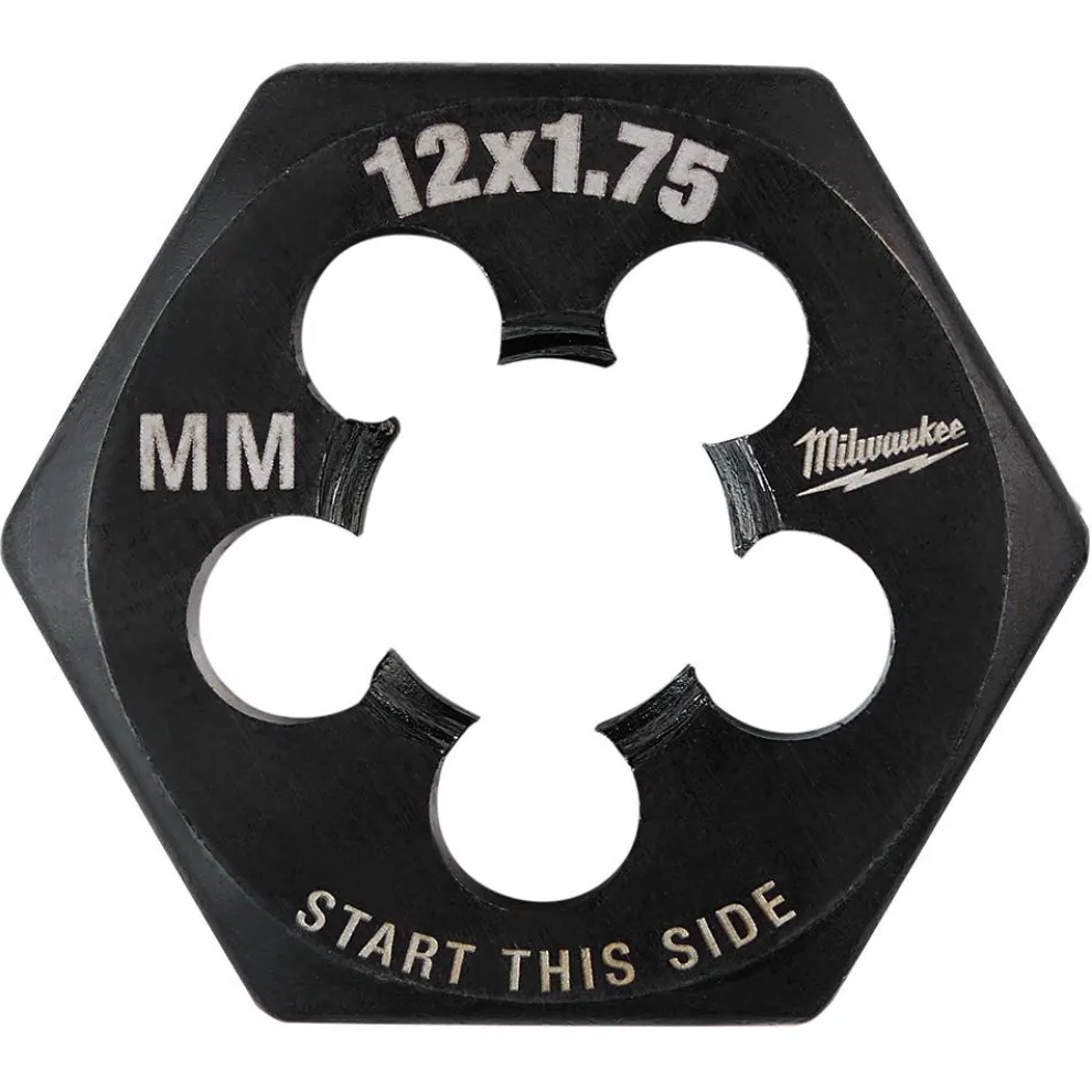 Milwaukee M12-1.75 mm 1-Inch Hex Threading Die 49-57-5358