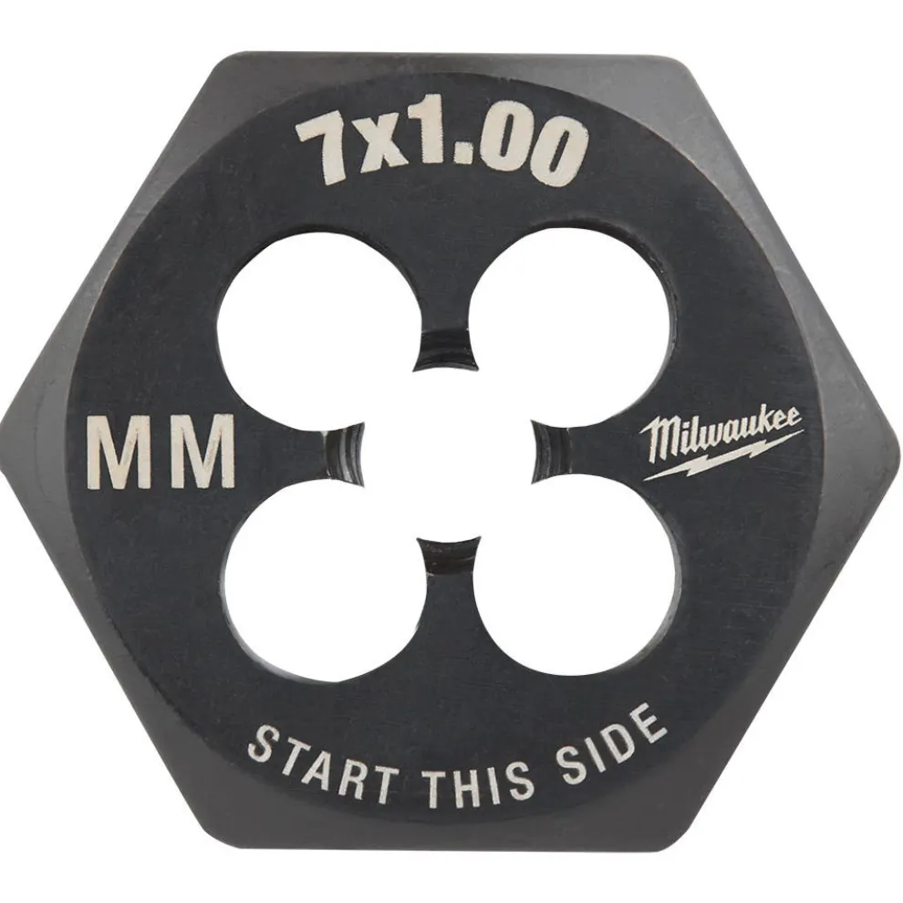 Milwaukee M7-1.00 mm 1-Inch Hex Threading Die 49-57-5341