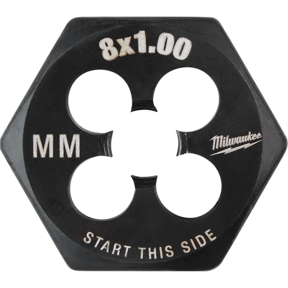 Milwaukee M8-1.00 mm 1-Inch Hex Threading Die 49-57-5345