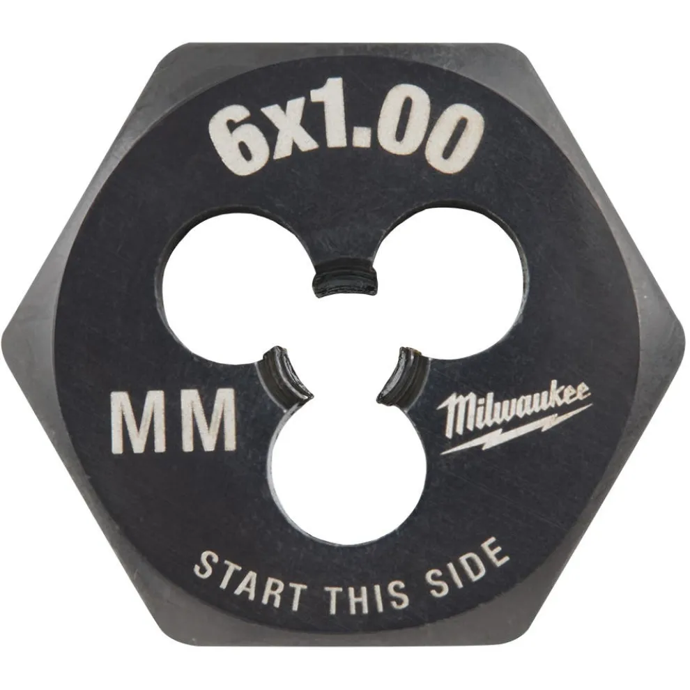 Milwaukee M6-1.00 mm 1-Inch Hex Threading Die 49-57-5336