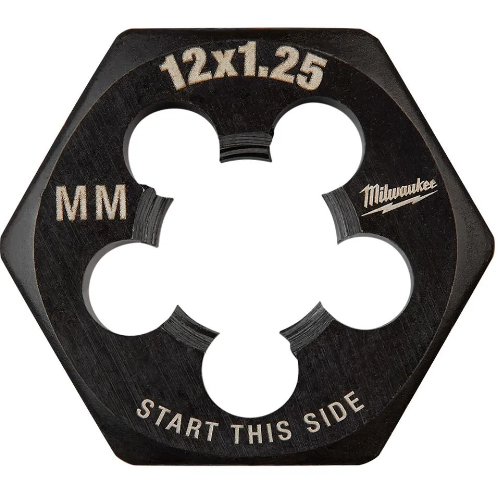 Milwaukee M12-1.25 mm 1-Inch Hex Threading Die 49-57-5361