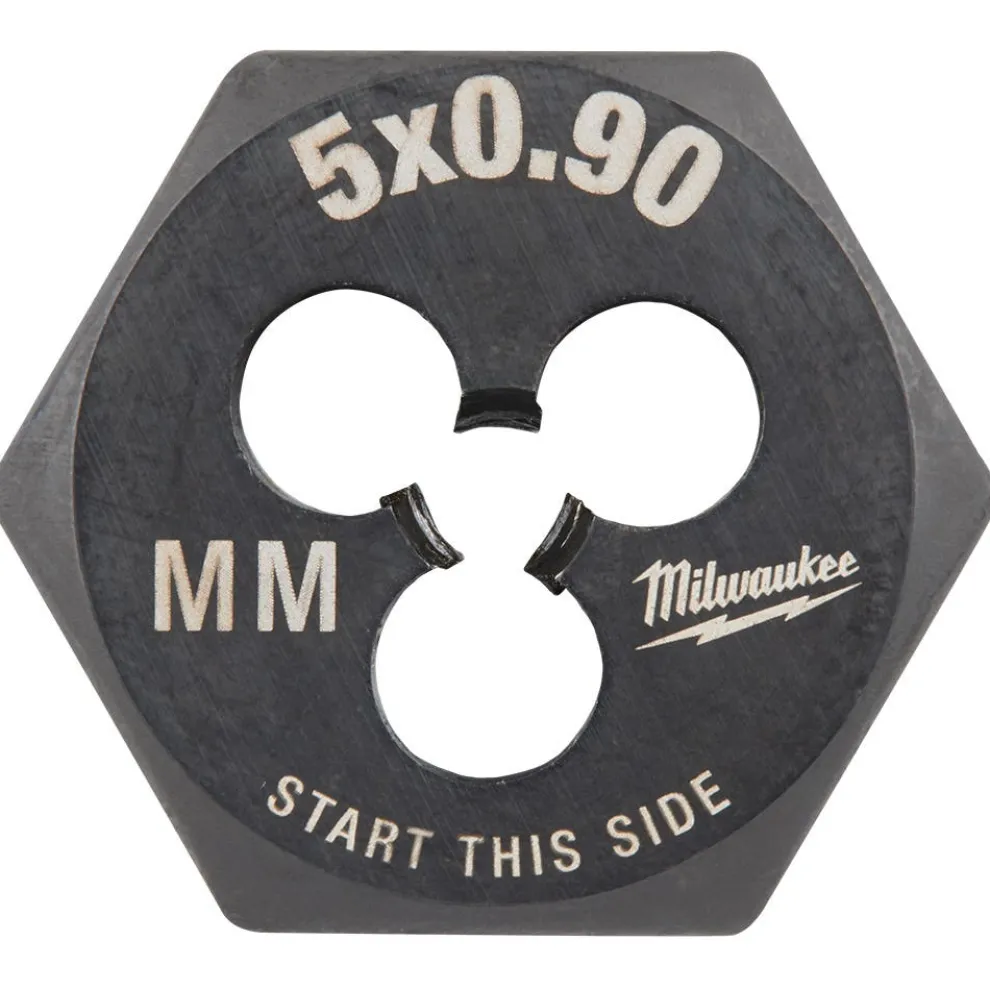 Milwaukee M5-0.90 mm 1-Inch Hex Threading Die 49-57-5328