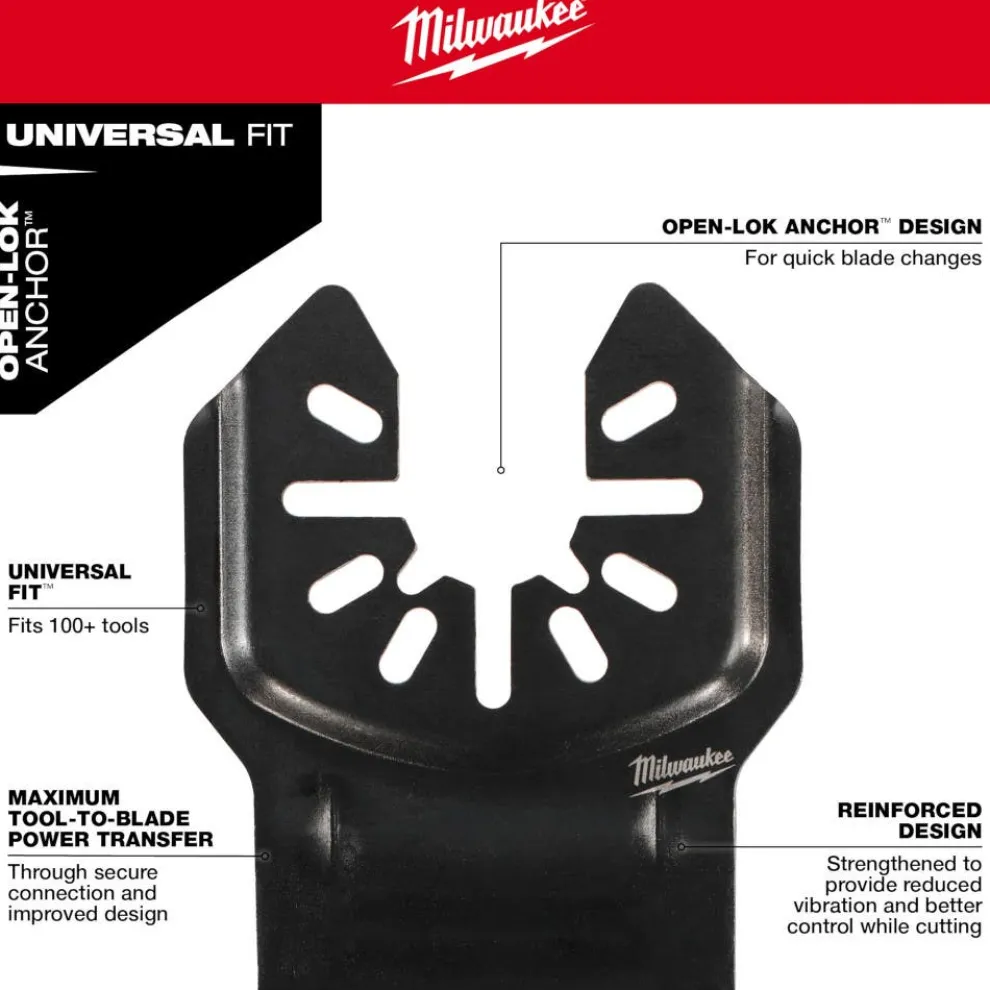 Milwaukee OPEN-LOK DIAMOND MAX Diamond Grit Grout Removal Multi-Tool Blade 5PK 49-25-2275