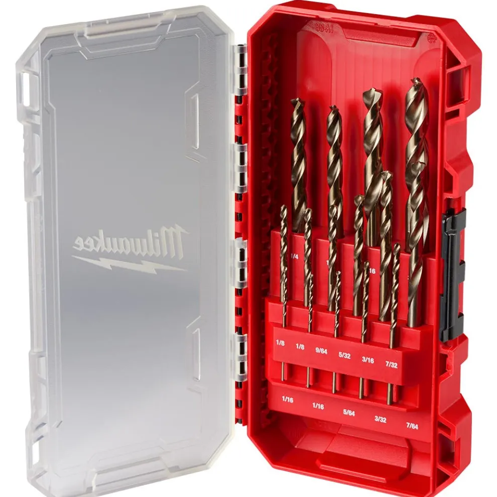 Milwaukee RED HELIX Cobalt Drill Bit Set - 15 Piece 48-89-2370