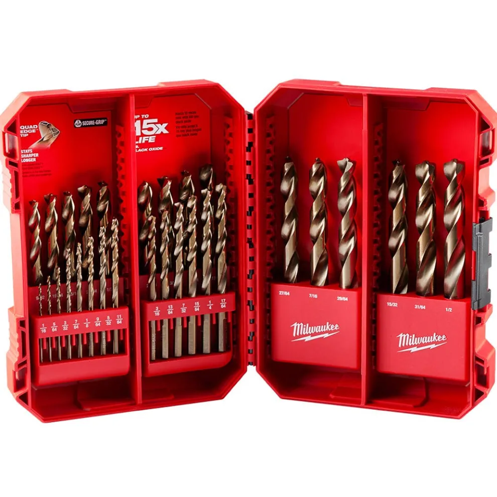 Milwaukee RED HELIX Cobalt Drill Bit Set - 29 Piece 48-89-2332