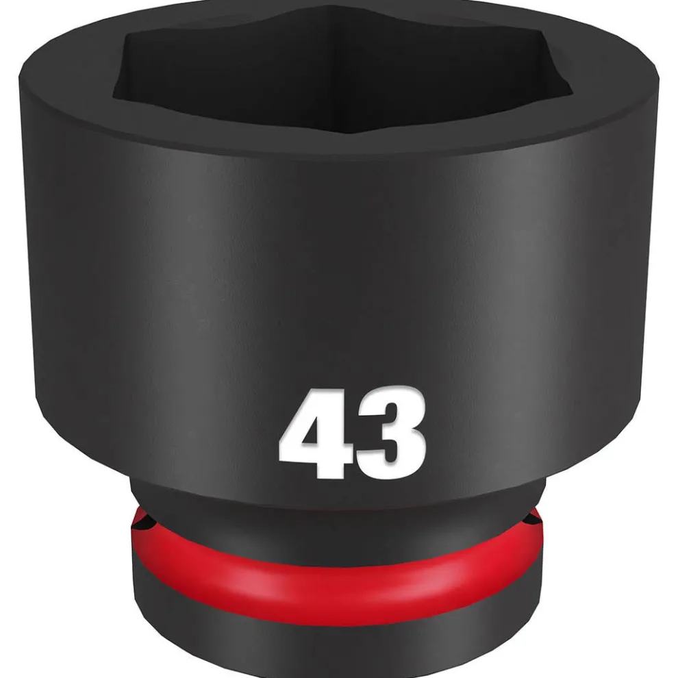 Milwaukee Shockwave Impact Duty 3/4" Drive 43mm Standard 6 Point Socket 49-66-6381