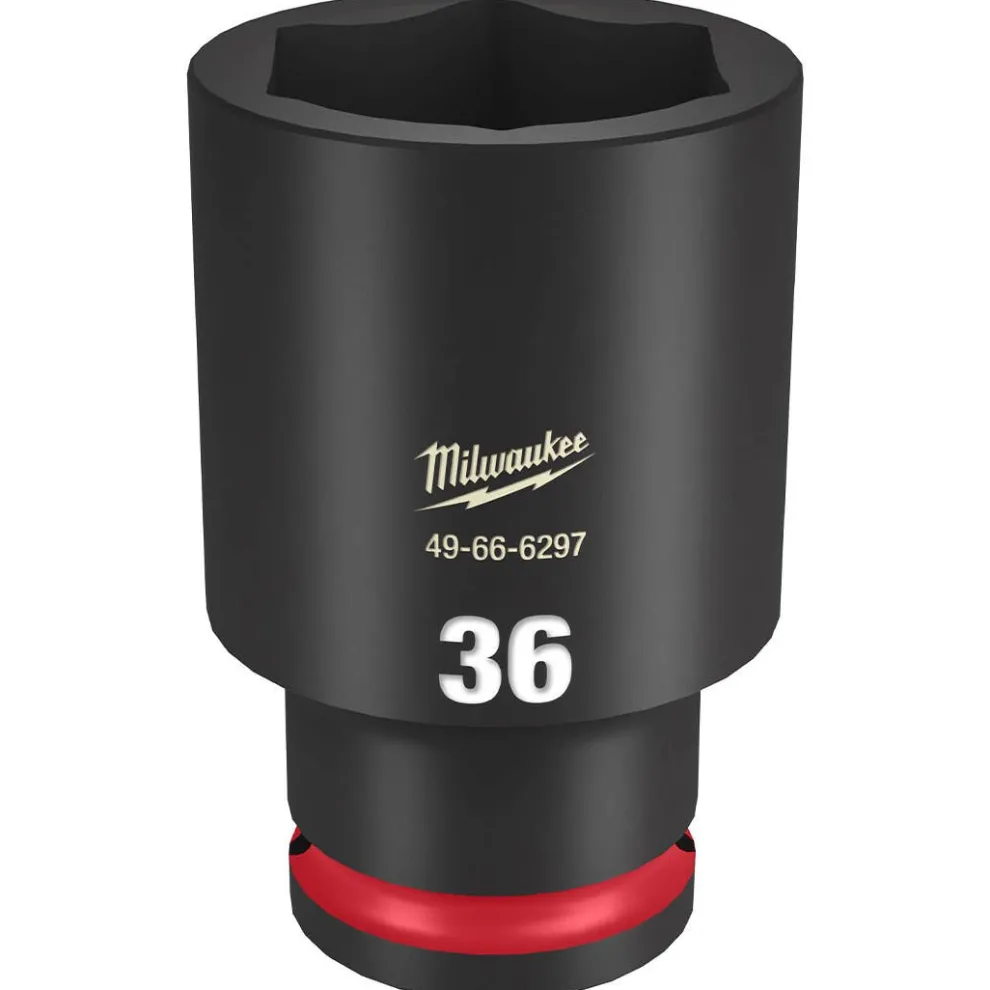 Milwaukee Shockwave Impact Duty 1/2" Drive 36mm Deep 6 Point Socket 49-66-6297