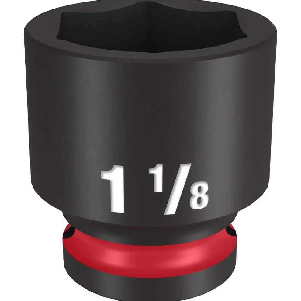 Milwaukee Shockwave Impact Duty 1/2" Drive 1-1/8" Standard 6 Point Socket 49-66-6212