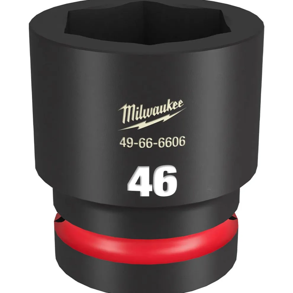 Milwaukee Shockwave Impact Duty 1" Drive 46mm Standard 6 Point Socket 49-66-6606
