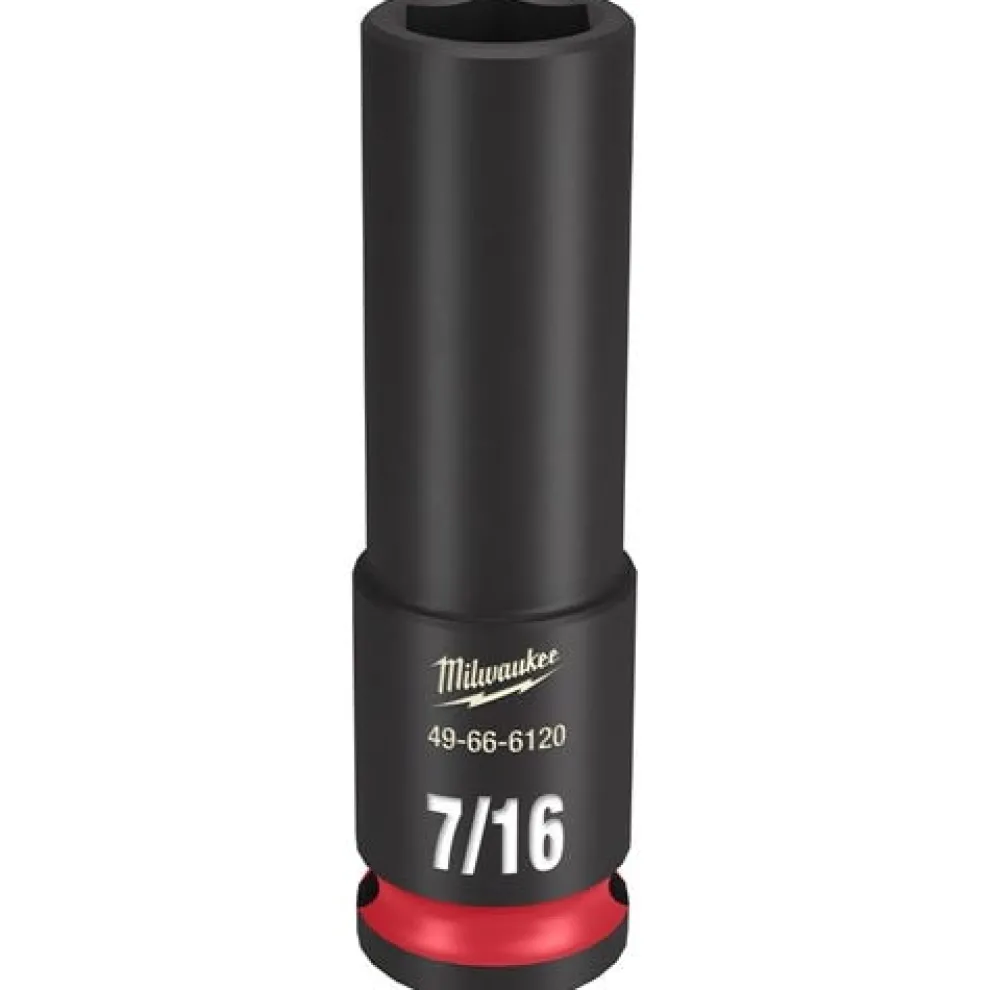 Milwaukee Shockwave Impact Duty 3/8'' Drive 7/16" Deep 6 Point Socket 49-66-6120