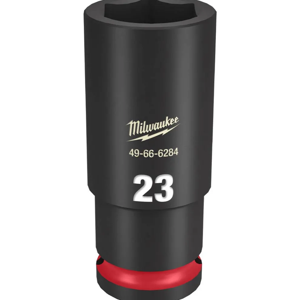 Milwaukee Shockwave Impact Duty 1/2" Drive 23mm Deep 6 Point Socket 49-66-6284