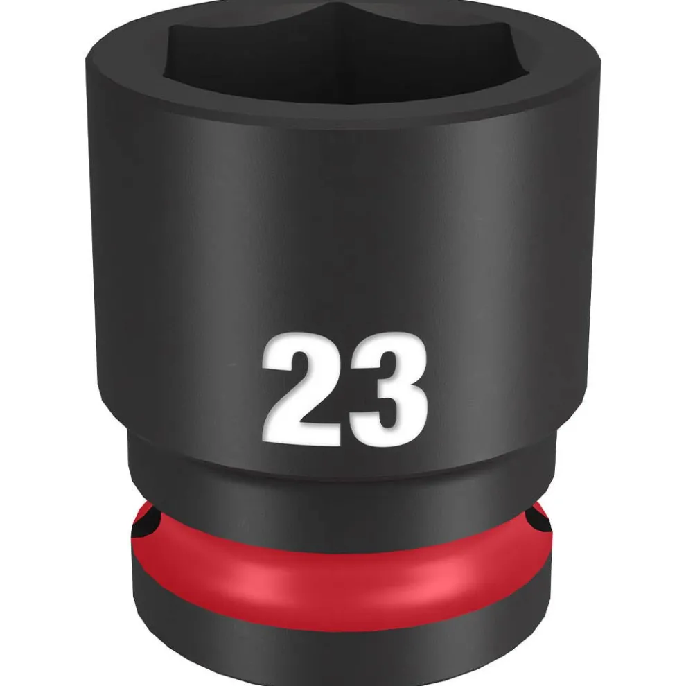 Milwaukee Shockwave Impact Duty 1/2" Drive 23mm Standard 6 Point Socket 49-66-6255