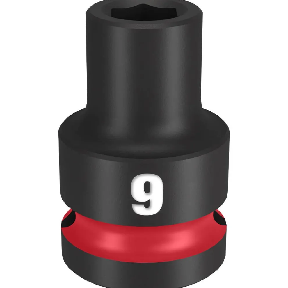 Milwaukee Shockwave Impact Duty 1/2" Drive 9mm Standard 6 Point Socket 49-66-6241