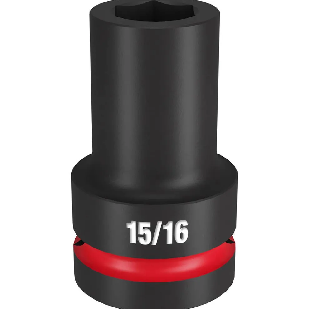Milwaukee Shockwave Impact Duty 1" Drive 15/16" Deep 6 Point Socket 49-66-6503
