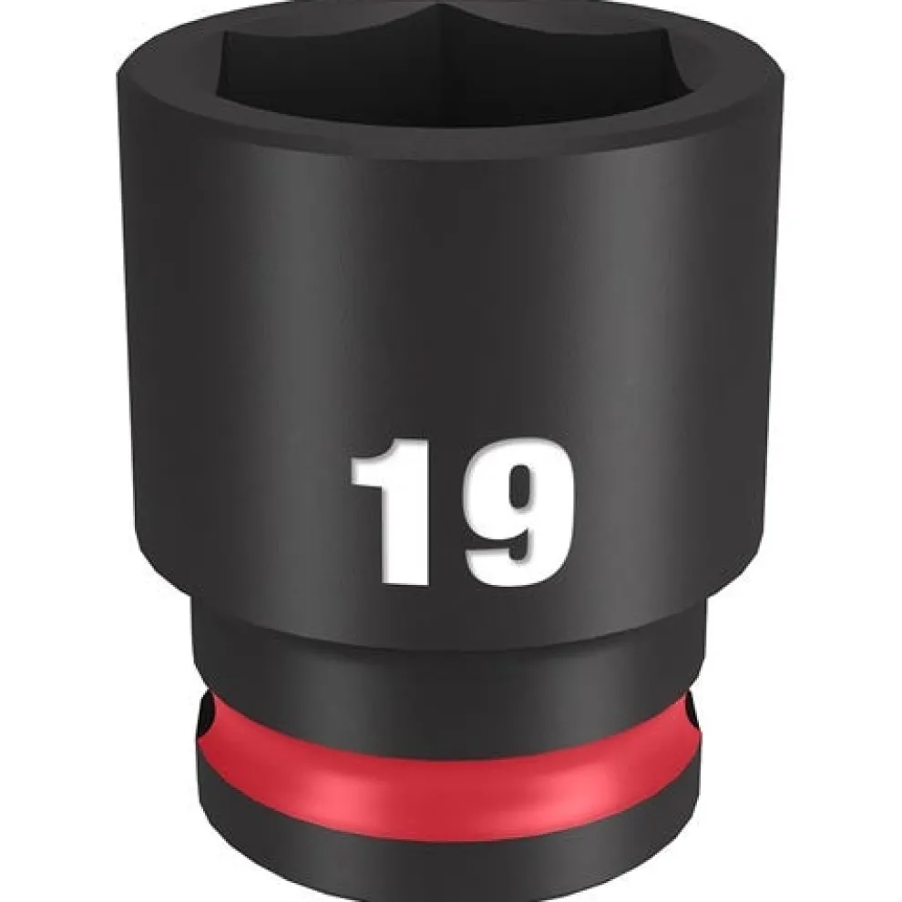 Milwaukee Shockwave Impact Duty 3/8'' Drive 19mm Standard 6 Point Socket 49-66-6143