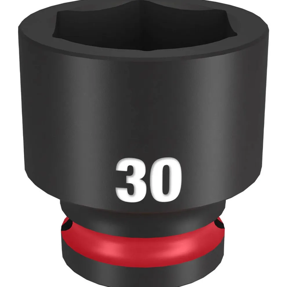 Milwaukee Shockwave Impact Duty 1/2" Drive 30mm Standard 6 Point Socket 49-66-6262