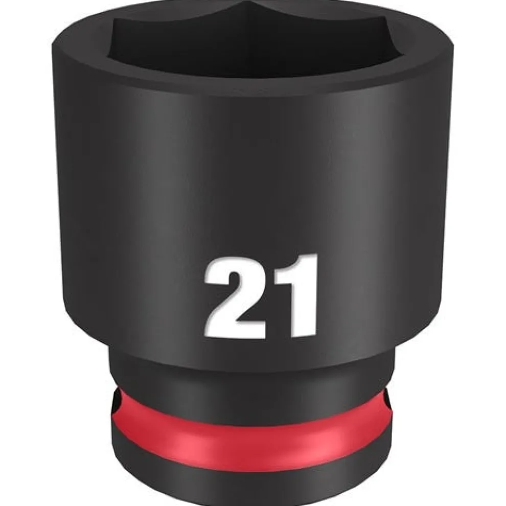 Milwaukee Shockwave Impact Duty 3/8'' Drive 21mm Standard 6 Point Socket 49-66-6144