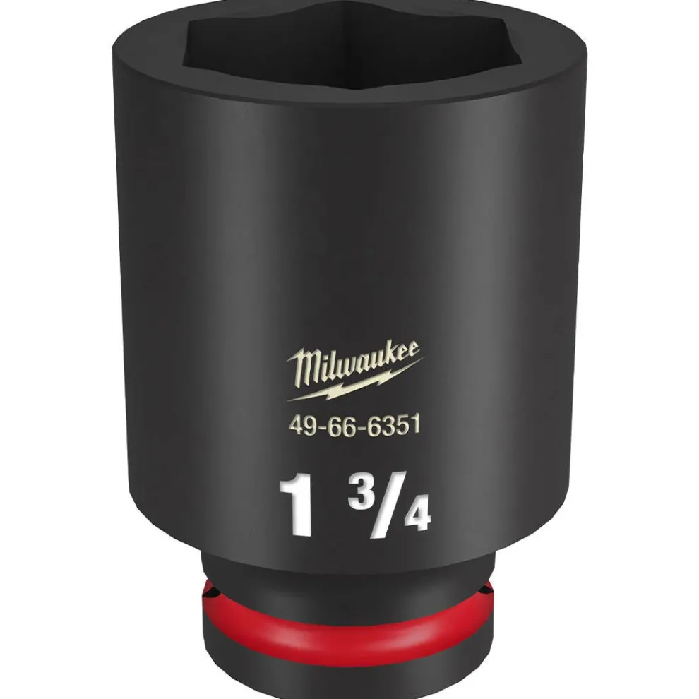 Milwaukee Shockwave Impact Duty 3/4" Drive 1-3/4" Deep 6 Point Socket 49-66-6351