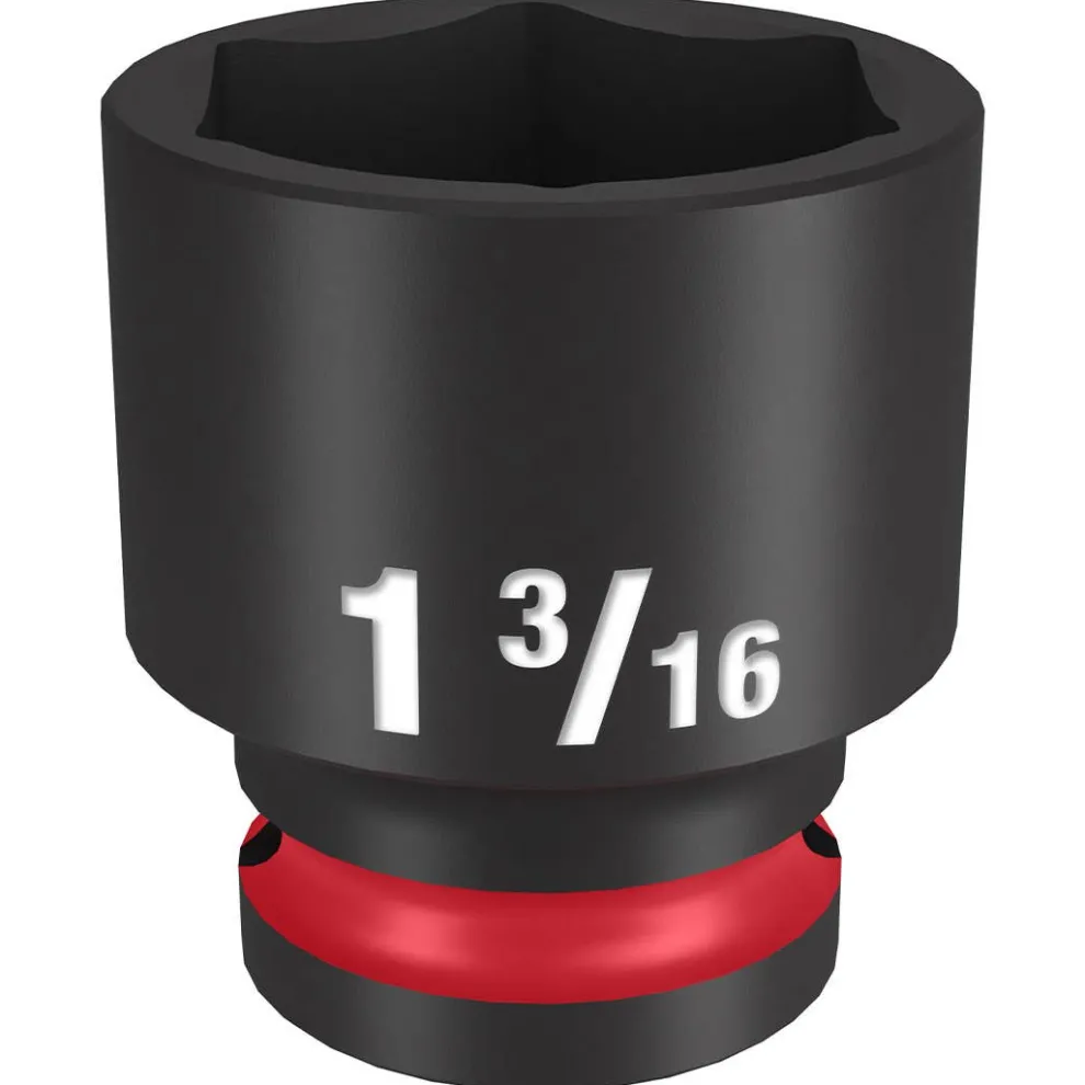 Milwaukee Shockwave Impact Duty 1/2" Drive 1-3/16" Standard 6 Point Socket 49-66-6213
