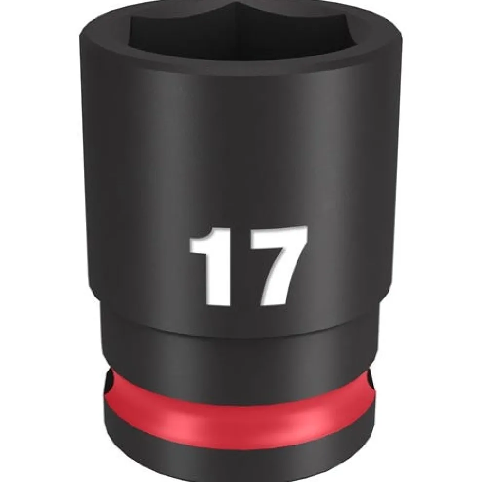 Milwaukee Shockwave Impact Duty 3/8'' Drive 17mm Standard 6 Point Socket 49-66-6141