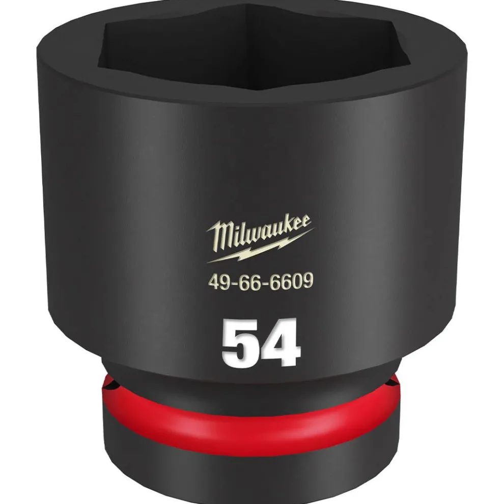 Milwaukee Shockwave Impact Duty 1" Drive 54mm Standard 6 Point Socket 49-66-6609