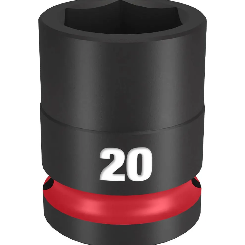 Milwaukee Shockwave Impact Duty 1/2" Drive 20mm Standard 6 Point Socket 49-66-6252