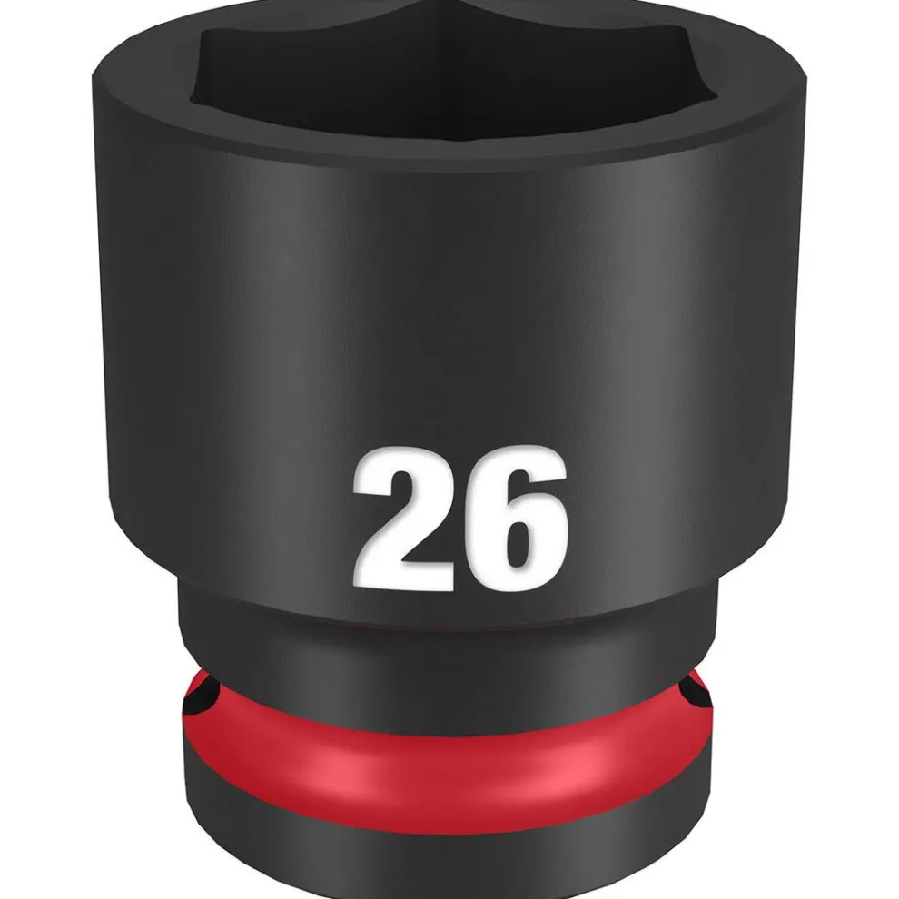 Milwaukee Shockwave Impact Duty 1/2" Drive 26mm Standard 6 Point Socket 49-66-6258