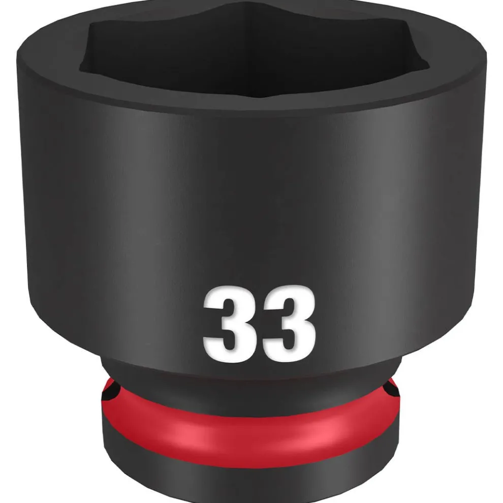 Milwaukee Shockwave Impact Duty 1/2" Drive 33mm Standard 6 Point Socket 49-66-6265