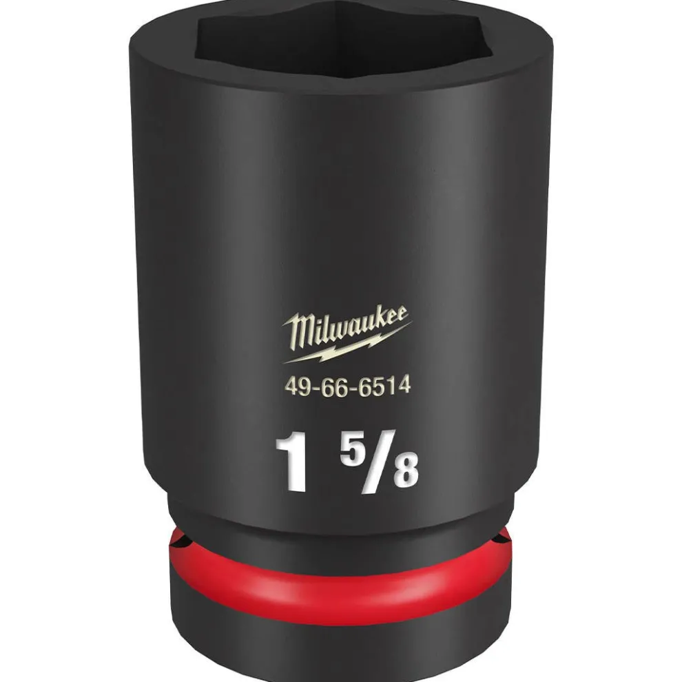 Milwaukee Shockwave Impact Duty 1" Drive 1-5/8" Deep 6 Point Socket 49-66-6514