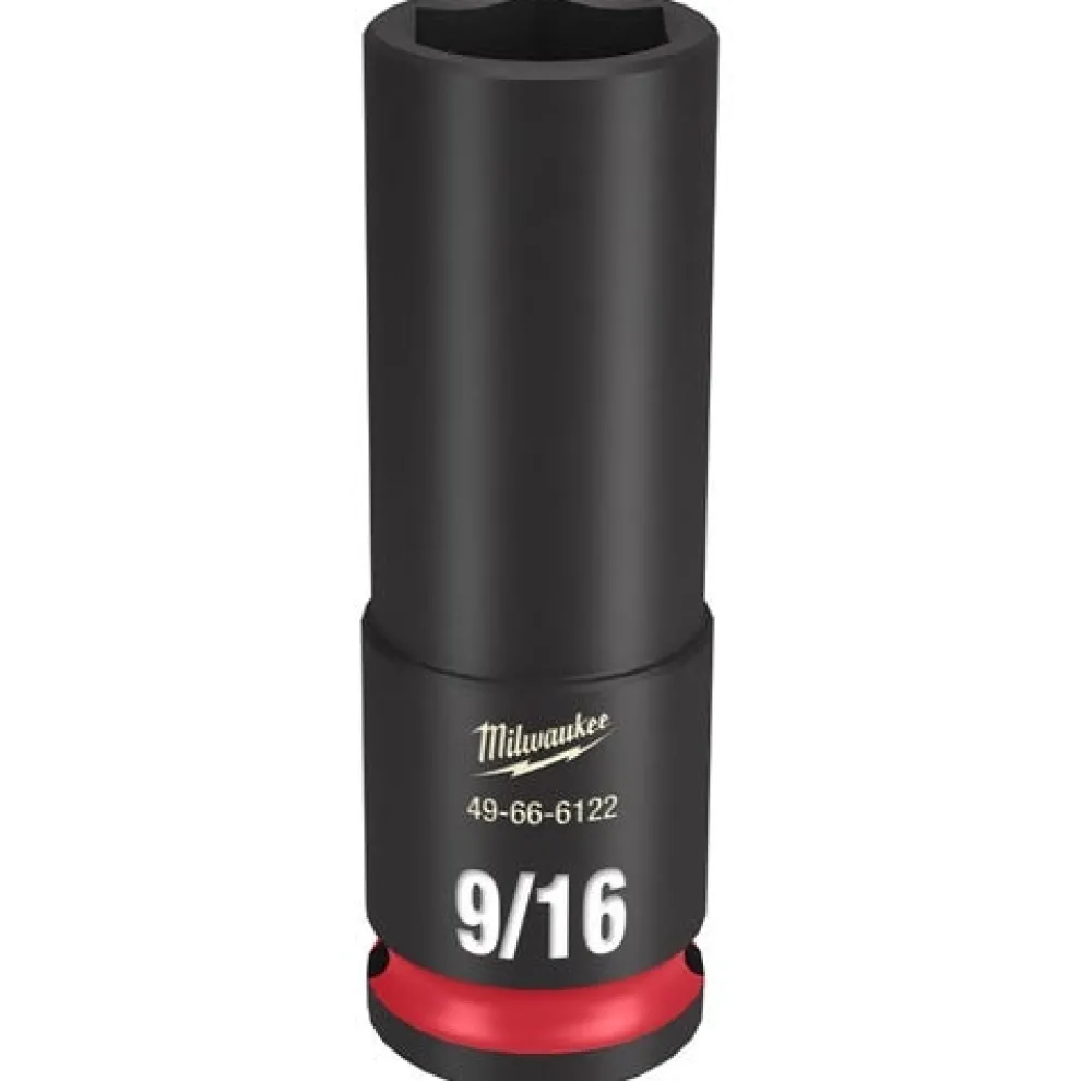 Milwaukee Shockwave Impact Duty 3/8'' Drive 9/16" Deep 6 Point Socket 49-66-6122
