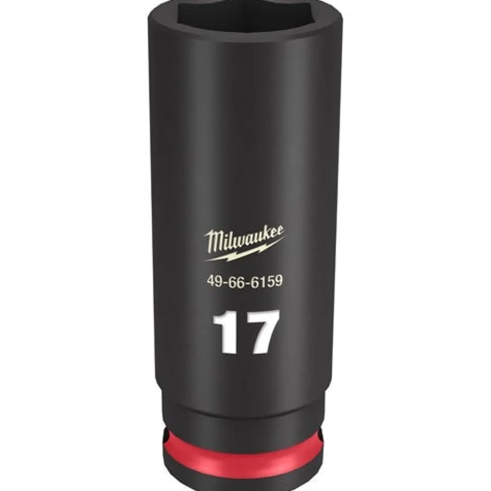 Milwaukee Shockwave Impact Duty 3/8'' Drive 17mm Deep 6 Point Socket 49-66-6159