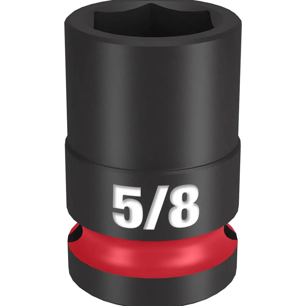 Milwaukee Shockwave Impact Duty 1/2" Drive 5/8" Standard 6 Point Socket 49-66-6204