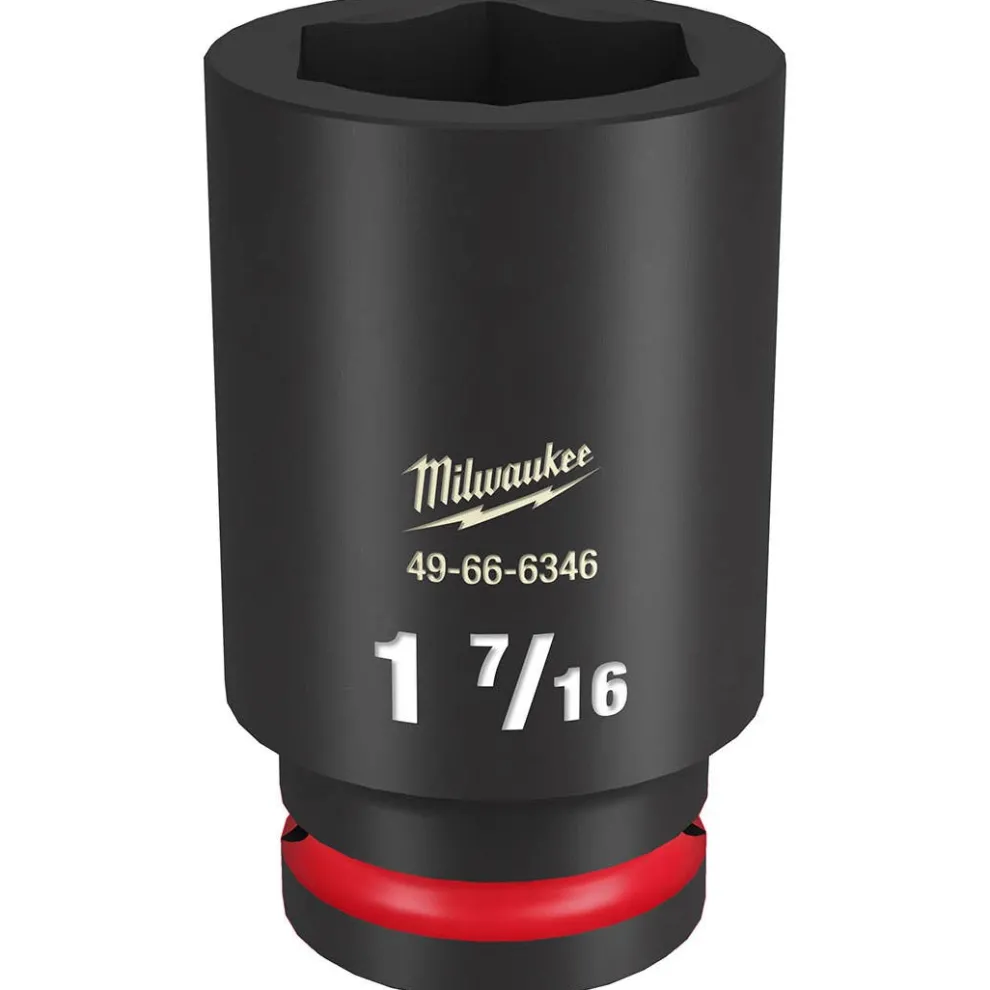 Milwaukee Shockwave Impact Duty 3/4" Drive 1-7/16" Deep 6 Point Socket 49-66-6346