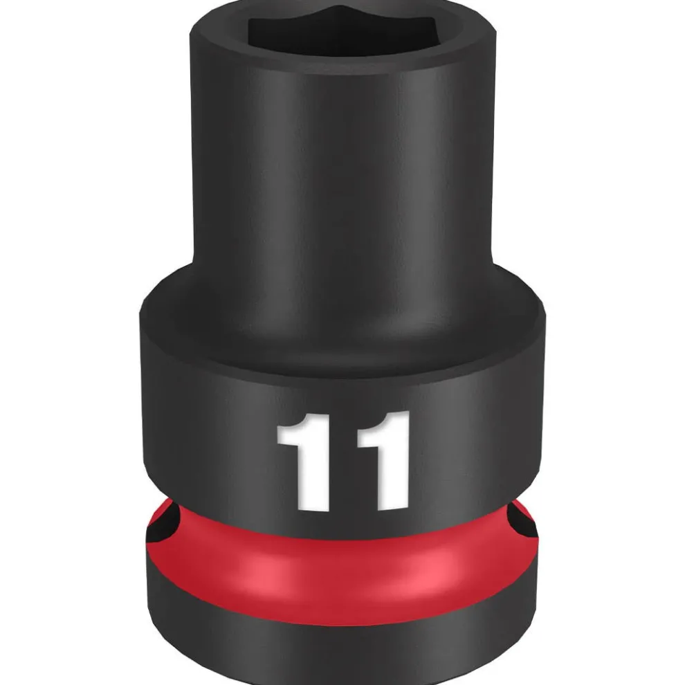 Milwaukee Shockwave Impact Duty 1/2" Drive 11mm Standard 6 Point Socket 49-66-6243