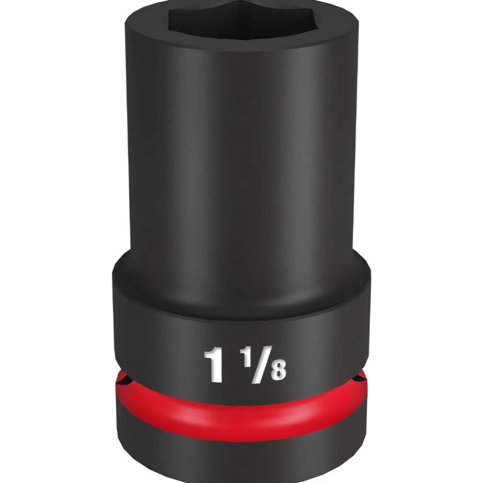 Milwaukee Shockwave Impact Duty 1" Drive 1-1/8" Deep 6 Point Socket 49-66-6506