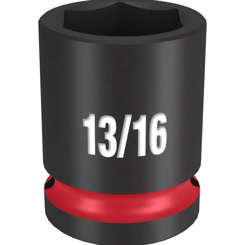 Milwaukee Shockwave Impact Duty 1/2" Drive 13/16" Standard 6 Point Socket 49-66-6207
