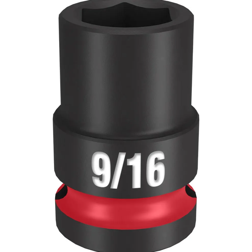 Milwaukee Shockwave Impact Duty 1/2" Drive 9/16" Standard 6 Point Socket 49-66-6203